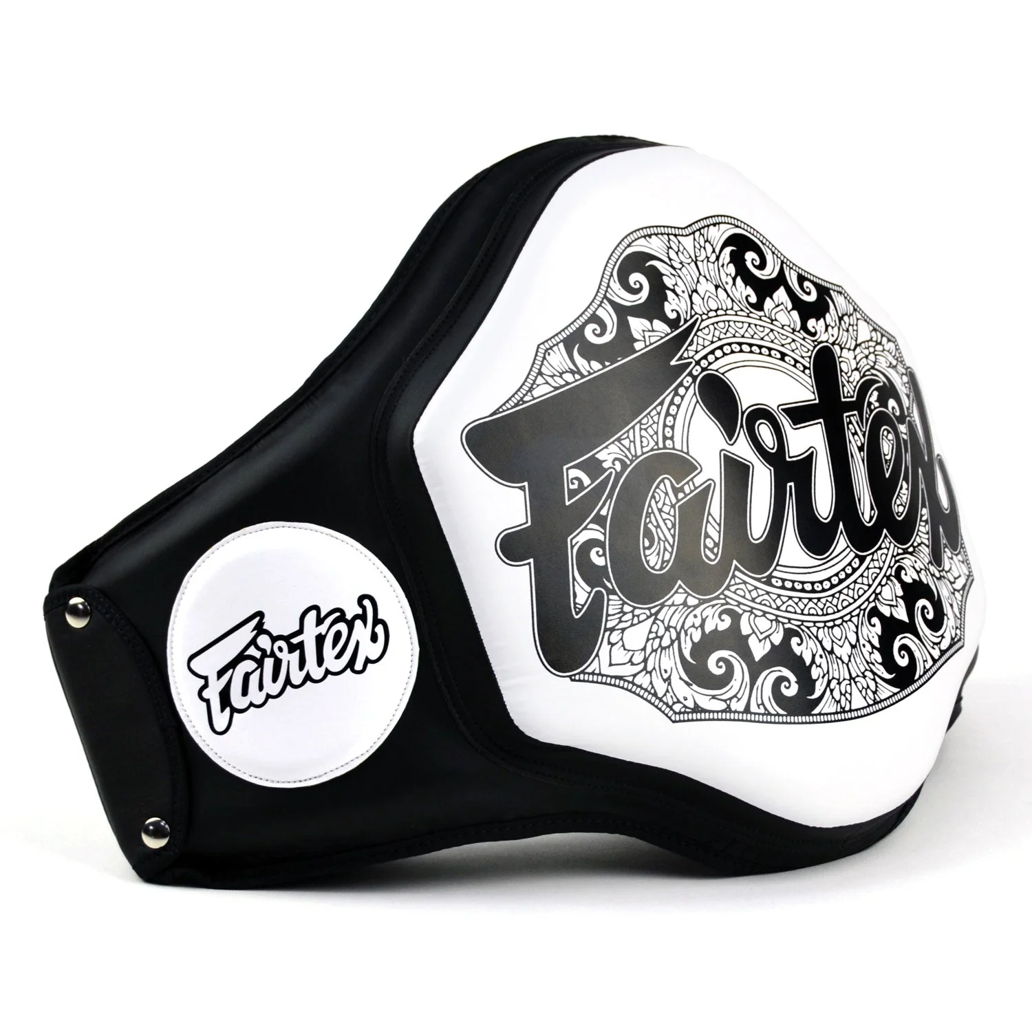 BPV3 Fairtex Microfiber Belly Pad Black-White - Image 2