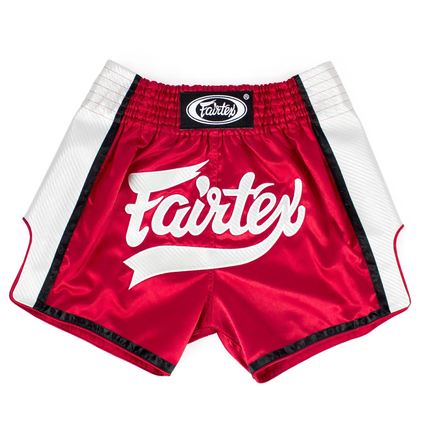 BS1704 Fairtex Slim Fit Muaythai Shorts Red-White