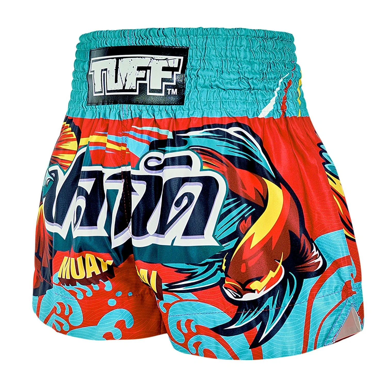 MS672 TUFF Muay Thai Shorts The Half-Sun Light - Image 2