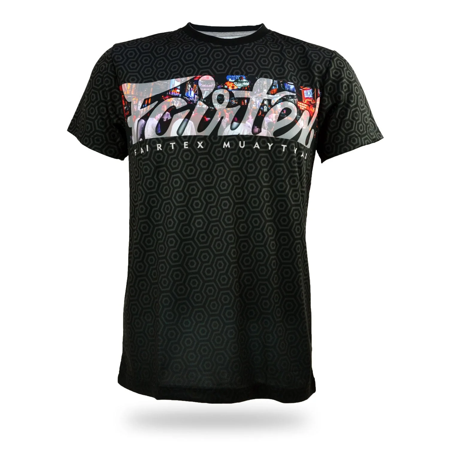 TST217 Fairtex Pattaya Nightlife T-Shirt Black