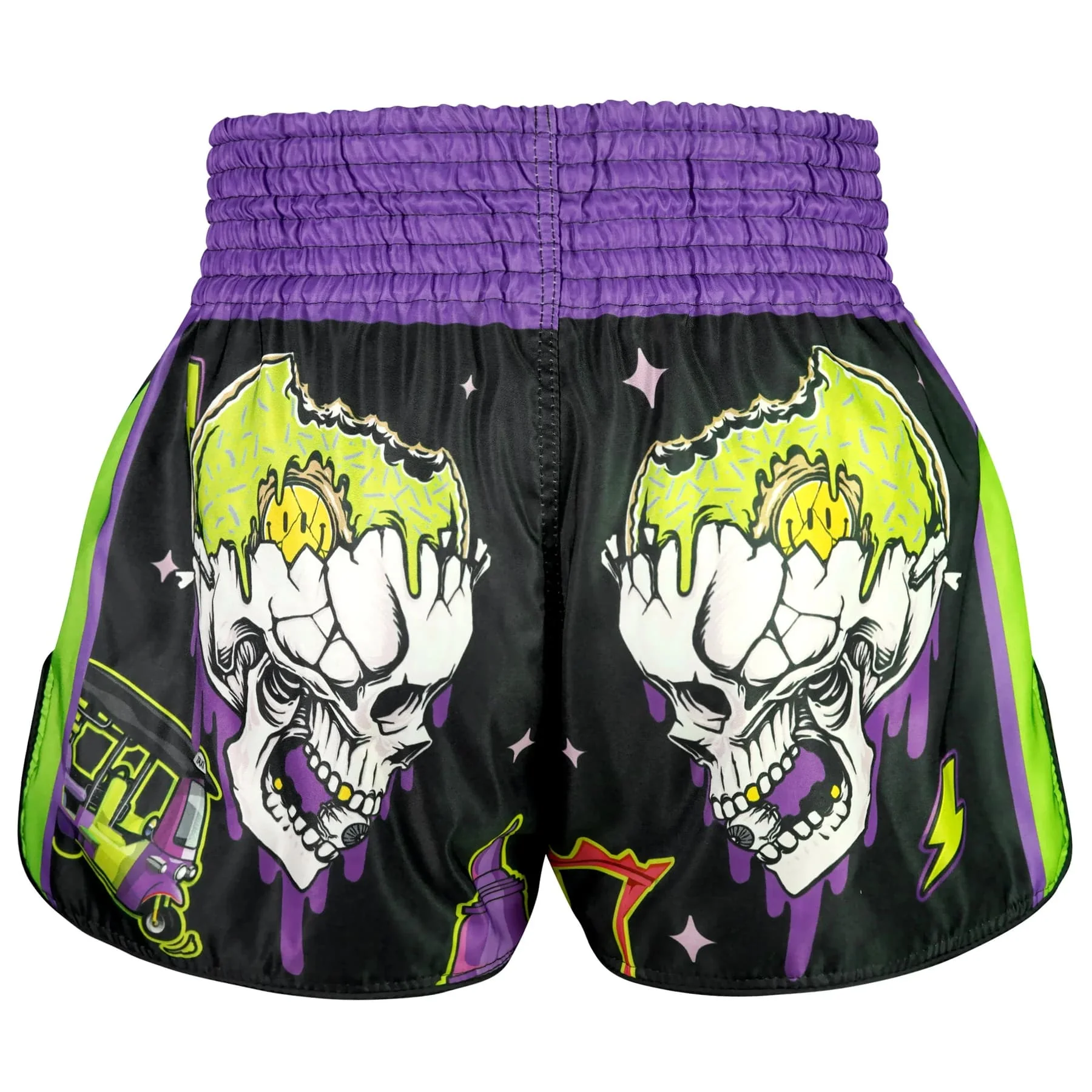 TUFF High-Cut Retro Muaythai Shorts - RMS118 - The TKO Night